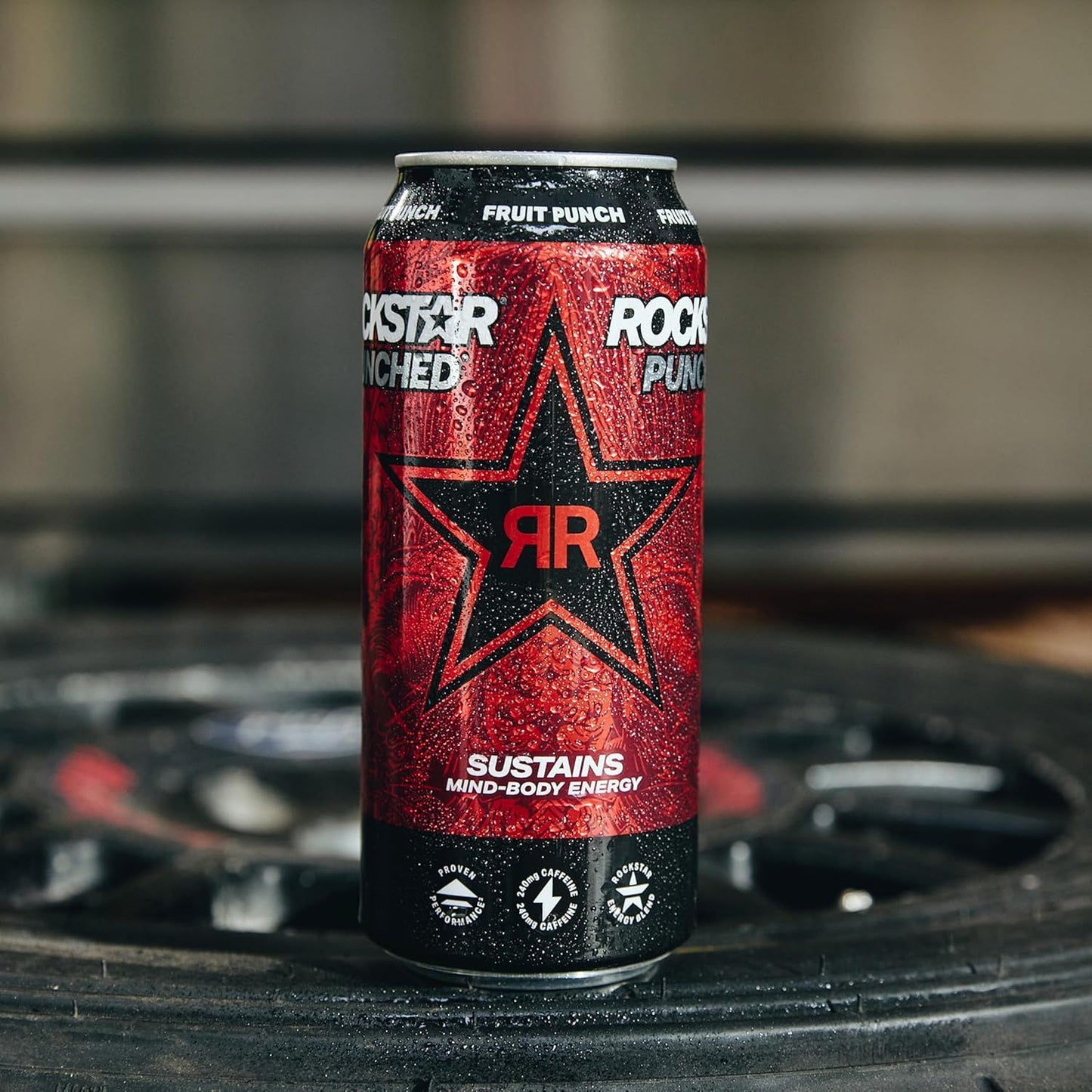 Rockstar Punched Energy Drink, Fruit Punch, 16 Fl Oz (Pack of 12) (Packaging May Vary)