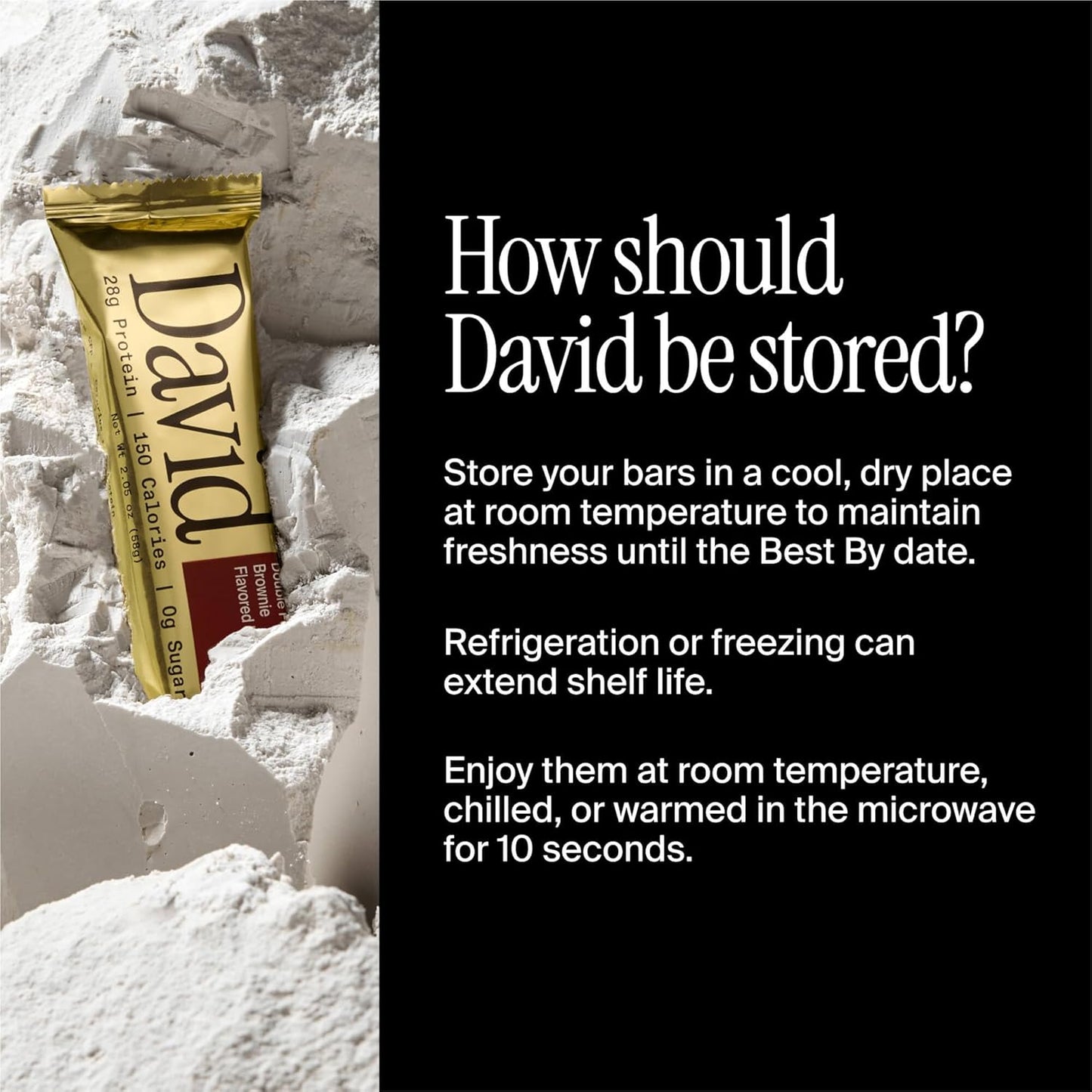 12 PACK, David, Protein Bar| 0g of Sugar - High Protein, Low Carb