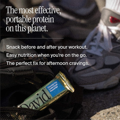 12 PACK, David, Protein Bar| 0g of Sugar - High Protein, Low Carb